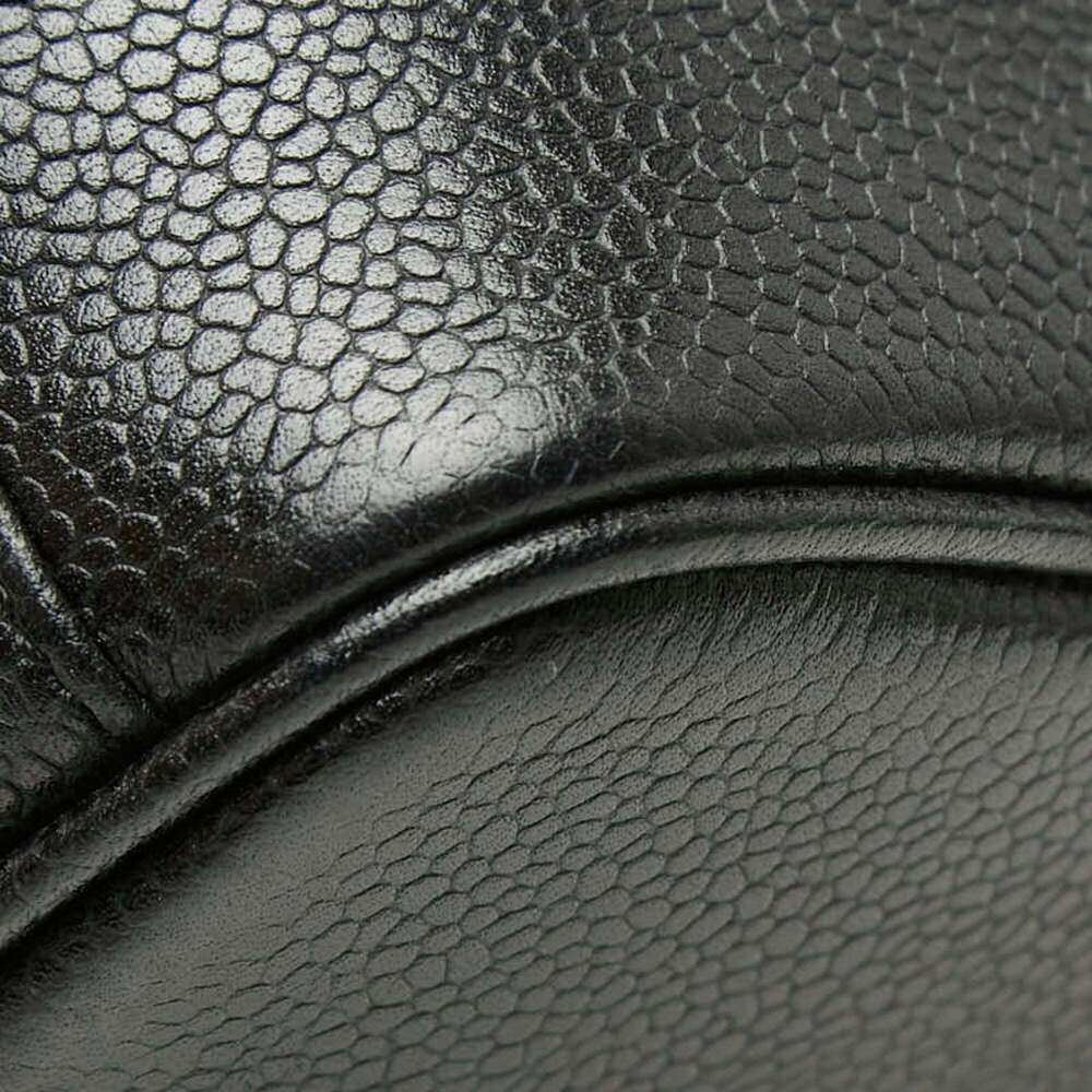 CHANEL Black Caviar Leather Logo Vanity Bag - Picture 6 of 10